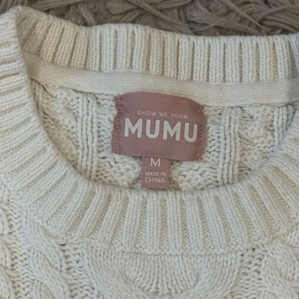 Show Me Your Mumu Ridley Ruffle Sweater size Medium - Picture 2 of 4